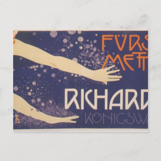 Carte Postale Koloman Moser-Poster du Prince Richard Metternich (Devant)