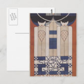 Carte Postale Koloman Moser- Poster pour le XIII. Sécession (Devant / Derrière)