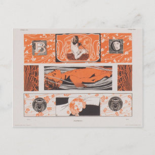 Carte Postale Koloman Moser- Têtes de tête