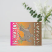 CARTE POSTALE KOMODO DRAGON - LE PLUS GRAND LIZARD. (Debout devant)