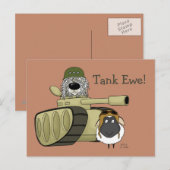 Carte Postale Komondor - Réservoir Ewe (Devant / Derrière)