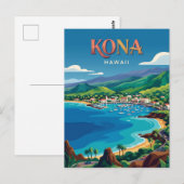 Carte Postale Kona États-Unis (Devant / Derrière)