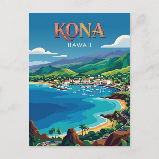 Carte Postale Kona États-Unis (Devant)