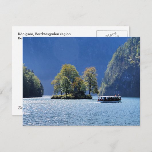 Carte postale Königssee (Devant / Derrière)