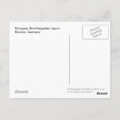 Carte postale Königssee (Dos)