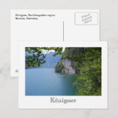 Carte postale Königssee (Devant / Derrière)