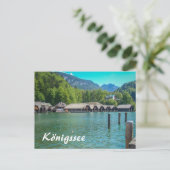Carte Postale Königssee en Bavière en Allemagne Anciennes Boatho (Debout devant)