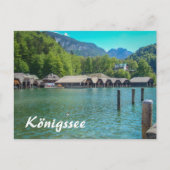 Carte Postale Königssee en Bavière en Allemagne Anciennes Boatho (Devant)