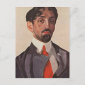Carte Postale Konstantin Somov - Portrait de Mikhaïl Kuzmin (Devant)