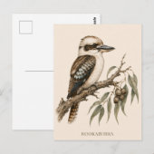 Carte postale Kookaburra | Édition Bush (Devant / Derrière)