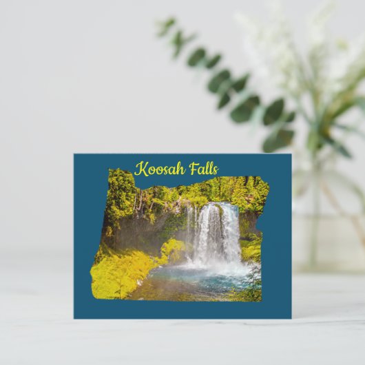 Carte postale Koosah Falls Oregon (Debout devant)