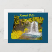 Carte postale Koosah Falls Oregon (Devant / Derrière)