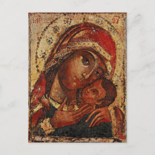 Carte Postale Korsunskaïa : icon of the Mother of Dieu of Cherso