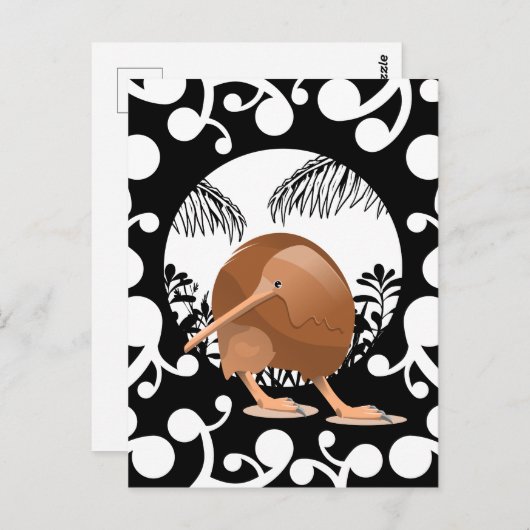 Carte Postale Koru Kiwi (Devant / Derrière)