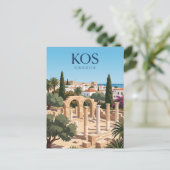 Carte Postale Kos Ville Grèce (Debout devant)