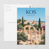 Carte Postale Kos Ville Grèce (Devant / Derrière)
