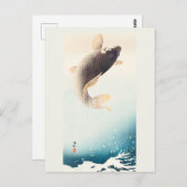 Carte Postale Koson - Une Carpe De Saut (Devant / Derrière)