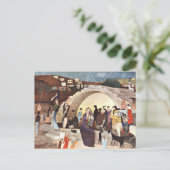 Carte Postale Kosztka - Le puits de Mary à Nazareth (Debout devant)