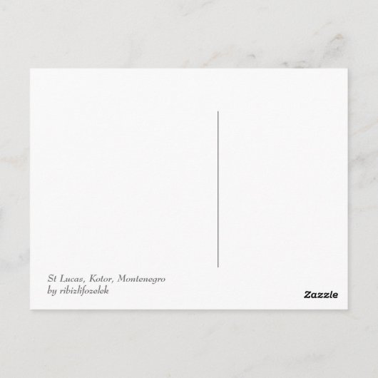 Carte Postale Kotor (Dos)