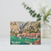 Carte Postale Kotor Monténégro (Debout devant)