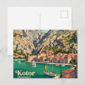 Carte Postale Kotor Monténégro (Devant / Derrière)