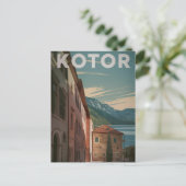 Carte Postale Kotor Monténégro vintage (Debout devant)