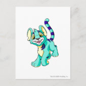 Carte Postale Kougra bleu (Devant)