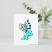 Carte Postale Kougra bleu (Debout devant)