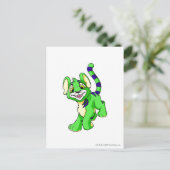 Carte Postale Kougra Green (Debout devant)