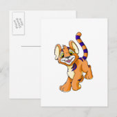 Carte Postale Kougra orange aventurière (Devant / Derrière)