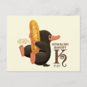 Carte Postale Kowalski Bakery - Niffler avec du pain (Devant)