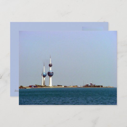 Carte Postale Koweït Tours vue océan (Devant / Derrière)