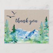 Carte postale Kraft Rocky Mountain Merci (Devant)