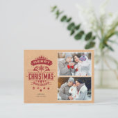 Carte postale Kraft Rouge (Debout devant)