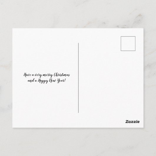 Carte postale Kraft Rouge (Dos)