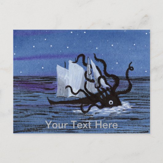 Carte Postale Kraken (Devant)