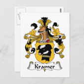 Carte Postale Kramer Family Crest (Devant / Derrière)