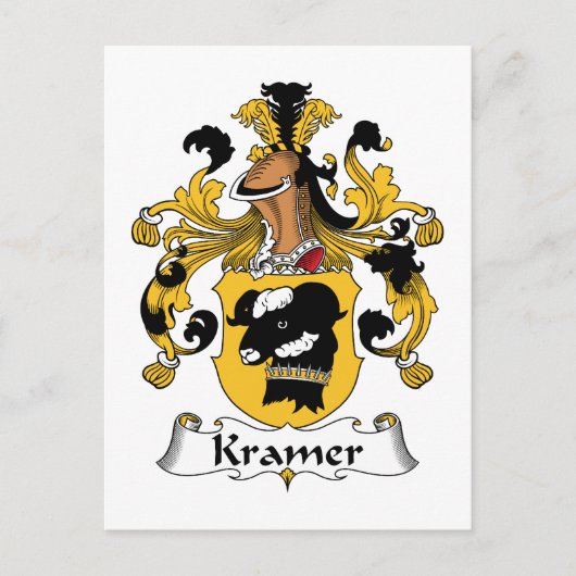 Carte Postale Kramer Family Crest (Devant)
