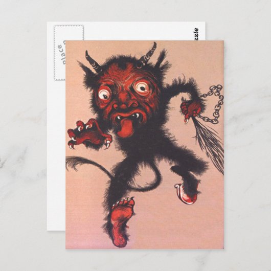 Carte Postale Krampus (Devant / Derrière)
