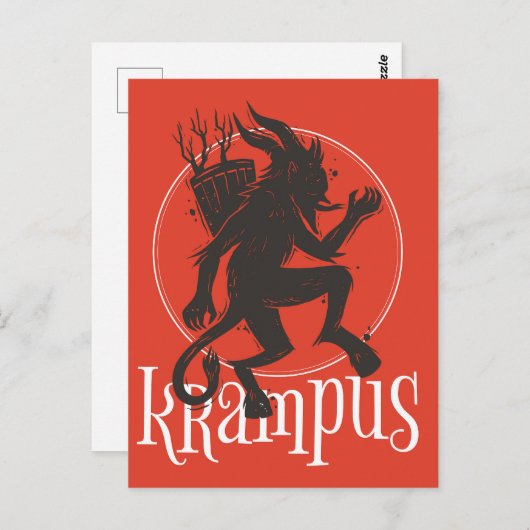 Carte Postale Krampus (Devant / Derrière)