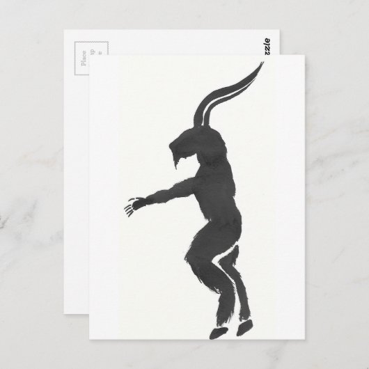 Carte Postale Krampus (Devant / Derrière)