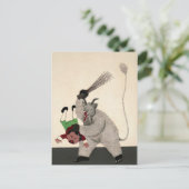 Carte Postale Krampus allemand vintage (Debout devant)