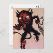 Carte postale Krampus Art vintage (Devant / Derrière)