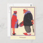 Carte Postale Krampus & Date (Devant / Derrière)