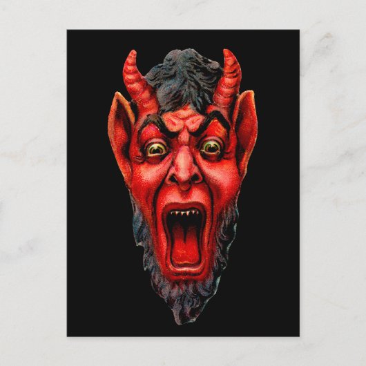 Carte Postale Krampus de culture vintage (Devant)