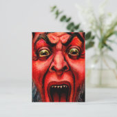 Carte Postale Krampus de culture vintage (Debout devant)