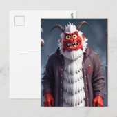 Carte Postale Krampus de Noël (Devant / Derrière)