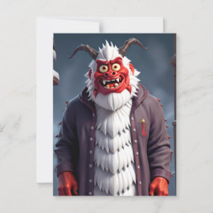 Carte Postale Krampus de Noël