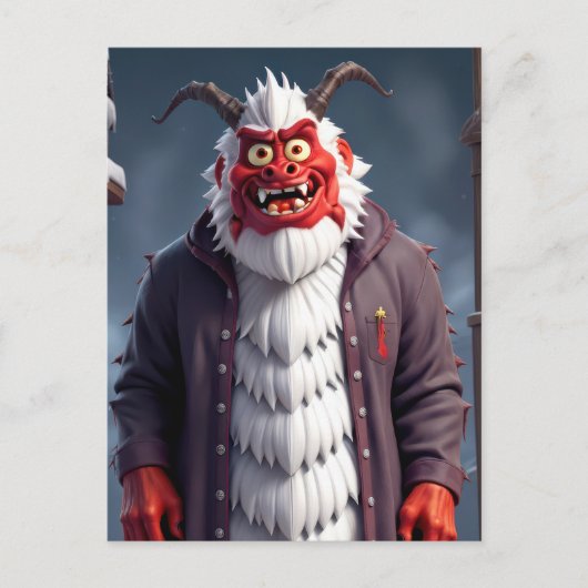 Carte Postale Krampus de Noël (Devant)