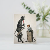 Carte Postale Krampus déplaisant (Debout devant)